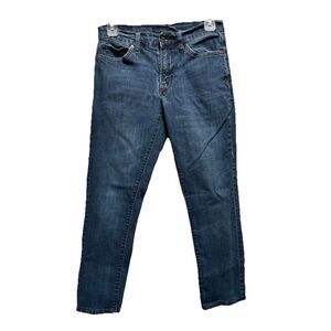 Aeropostale Slim Straight Med Wash Jeans Low Rise Logo Zip Size See Measurements